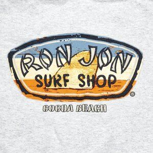 Ron Jon Surf Shop Sweatshirt Cocoa Beach Men L Gray Crewneck Pullover